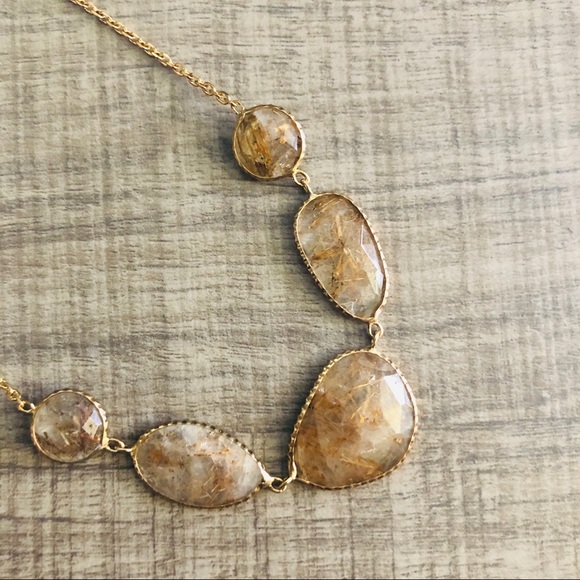 Panacea Drusy Tassel Drop Necklace - Picture 2 of 4